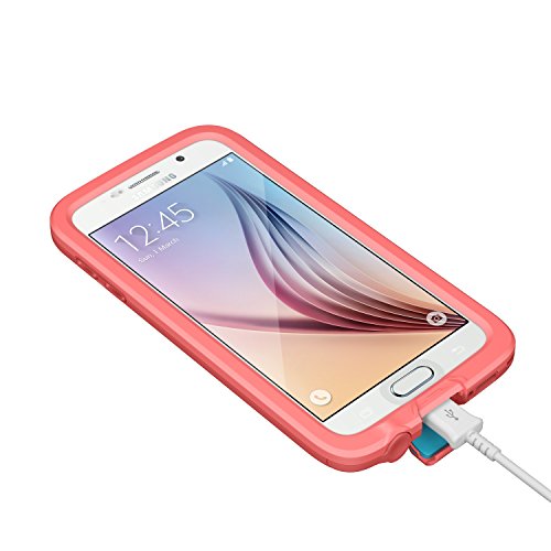 Lifeproof Frē Series Waterproof Case For Samsung Galaxy S6 - Retail Packaging - Cutback Coral (Coral/Candy Pink) #TOP3