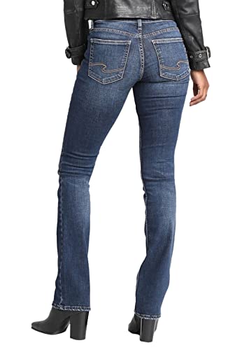 Silver Jeans Co. Women's Suki Mid Rise Slim Bootcut Jeans, Vintage Dark Wash, 31W X 31L #TOP2