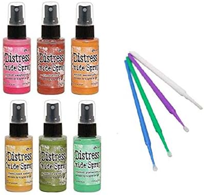 Tim Holtz Distress Oxide Spray Bundle NEW 2019 Colors (6 Bottle Bright Set)