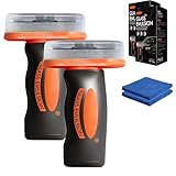 Glass Emulsion Oil Film Purification, Handheld Glass Oil-Film Remover with Cleaning Board, Improve Windshield Clarity, Universal Car Oil Film Cleaner for Windshields and Windows (2pcs)