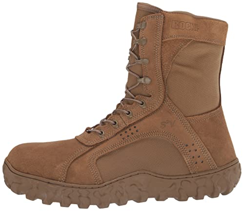 Rocky Men's 8 Inch S2V Protective Toe 6104 Steel Toed Work Shoe,Coyote Brown,10.5 M Us #TOP7