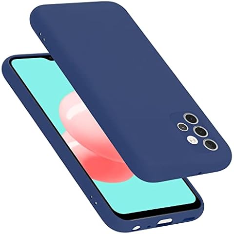 cadorabo Case compatible with Samsung Galaxy A32 4G in LIQUID BLUE - Shockproof and Scratch Resistant TPU Silicone Cover - Ultra Slim Protective Gel Shell Bumper Back Skin Cover