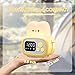QANYI Cute Timer with Clock and Night Light, Mini Toaster Shape lamp with LED Alarm Clock Timer for Kids and Adults, Study Tool for Kids Desk, Timer for Home Exercise, Lamp for Bedroom, Bedside