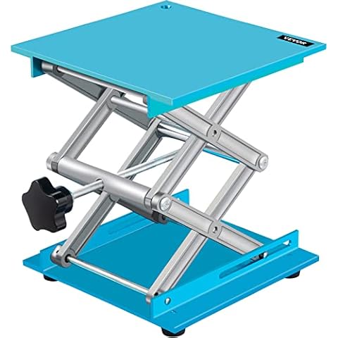 VEVOR Laborwagenheber 200 x 200mm, 8 x 8 Zoll Laborhebebühne, Ständer für Schere, Lab-Lift Wissenschaftlicher Laborwagenheber, Scherenständer Cover