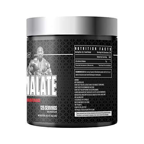 Dexter Jackson Black Series Citrulline Malate | 125 Servings, 250g - Premium Nitric Oxide Support for Improved Blood Flow and Workout Performance