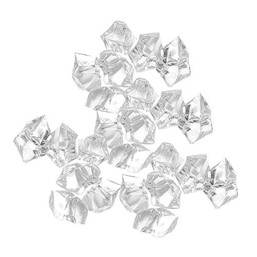 Yardwe Landscape Fish Tank Decoration Set of 18x25mm Artificial Pebbles Crystal Decorative Stones for Tank