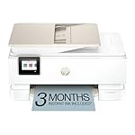 HP Envy Photo 7975 Wireless Color Inkjet Photo Printer, Print, scan, Copy, Easy Setup, Mobile Printing, Best-for-Home, 3 Month Trial of Instant Ink Included, AI-Enabled (B63K3A)