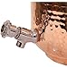 Smiley Soul Handmade Hammered Pure Copper Water Dispenser (8-Liter) Copper Ayurveda Water Tank With 2 Glasses