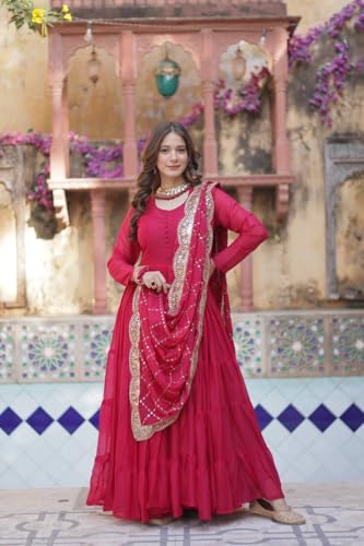 Image of Event Party Wear Stitched Indian Long Anarkali Gown Dress Stylish Salwar Kameez Suits.-65