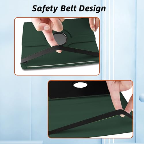 Image of TGK 360 Rotatable Flip Cover for Samsung Galaxy Tab A11+ Plus 11 Inch 2025 Case /Galaxy Tab A9 Plus 2023 (Dark Green)