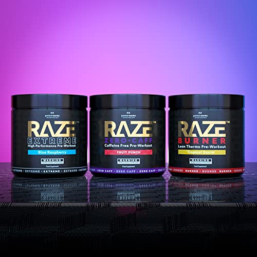 Protein Works | Raze Burner Pre Workout Powder | Thermogenic | Caffeine, Carnitine & Tyrosine | Sour Cherry & Apple | 30 Servings - Image 6