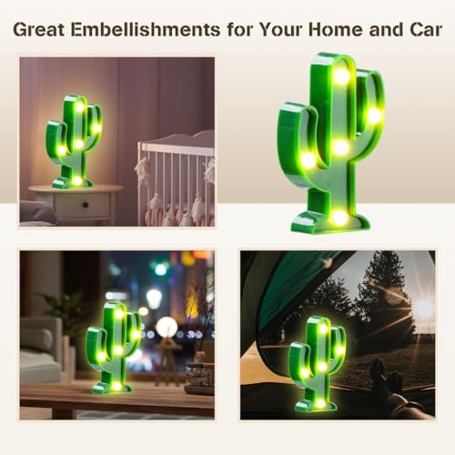Lampe LED cactus décoration chambre et table de nuit - 3