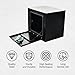 FGJQEFG 18'' Heavy Duty Truck Tool Box Steel for UnderBed Trailer Outdoor Car with Lock and Key - 18 x 14 x 16 Inch Black Underbody Toolbox