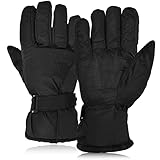 Eclove Guantes para la Nieve, Guantes de Esquí Impermeables Resistentes al Viento, Guantes térmicos de Invierno, para Hombre y Mujer, para Clima Frío Pesca en Hielo, Trineo, Snowboard