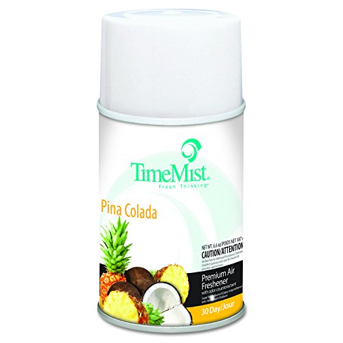 TimeMist 1042690EA Metered Fragrance Dispenser Refill, Pina Colada, 5.3 oz, Aerosol