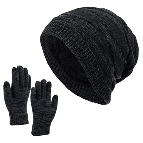 Scarf Hat Gloves Set Women Hat Neutral Women Men Autumn and Winter Solid Color Wool Hat Thickened Warm Ear Protection Cold Knitted Hat Glove Two Piece Set Scarf Gloves Hat Set for Teen Girls Cover