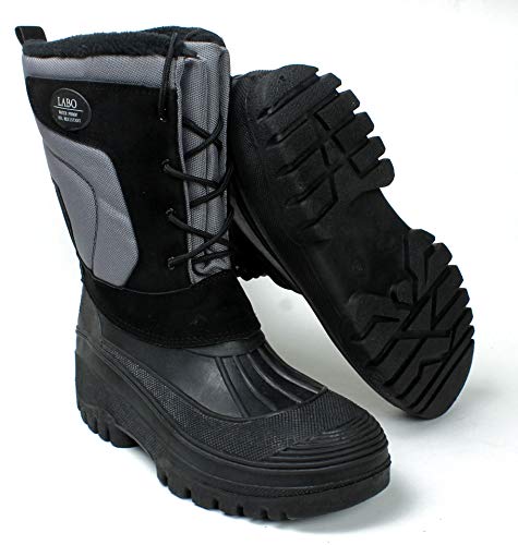 Image of Men's Winter Snow Boots Shoes Waterproof Insulated Lace UP (D,M)