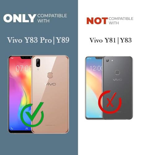 Image of Jkobi Back Case Cover for Vivo Y83 Pro | Y89 (Silicone Clear Shockproof Case with Camera Protection | Soft and Flexible | Transparent)