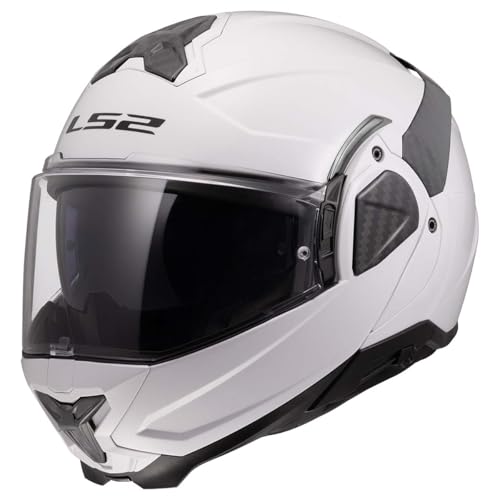 Image of LS2 Helmets Advant II Modular Motorcycle Helmet W /SunShield (Gloss Jeans Gray - X-Small)
