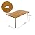 Christopher Knight Home Meja Acacia Wood Outdoor Dining Set for 6, Wooden 7 Piece Patio Dining Table Set, Wooden Outdoor Dining Armchair and Table Set with Cushion, Patio Furniture Set, Teak+Beige
