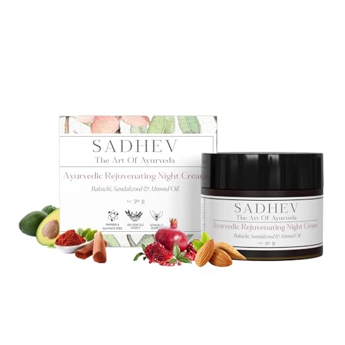 Image of Sadhev Ayurvedic Rejuviniating Night Time Cream With Bakuchi
