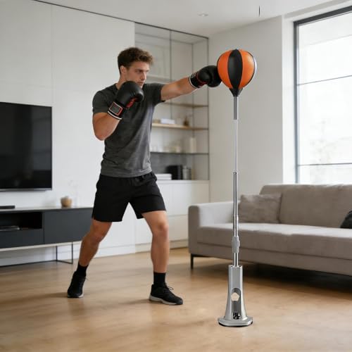 Poinçonnage vertical réactif sac de boxe hauteur réglable - 3