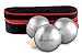 Premierboule Taurus zestaw kul do gry w boule | 3 kule ze stali węglowej | w zestawie z kulką docelową Boules i zasadami gry w boule | zestaw do gry w boule z torbą do przenoszenia