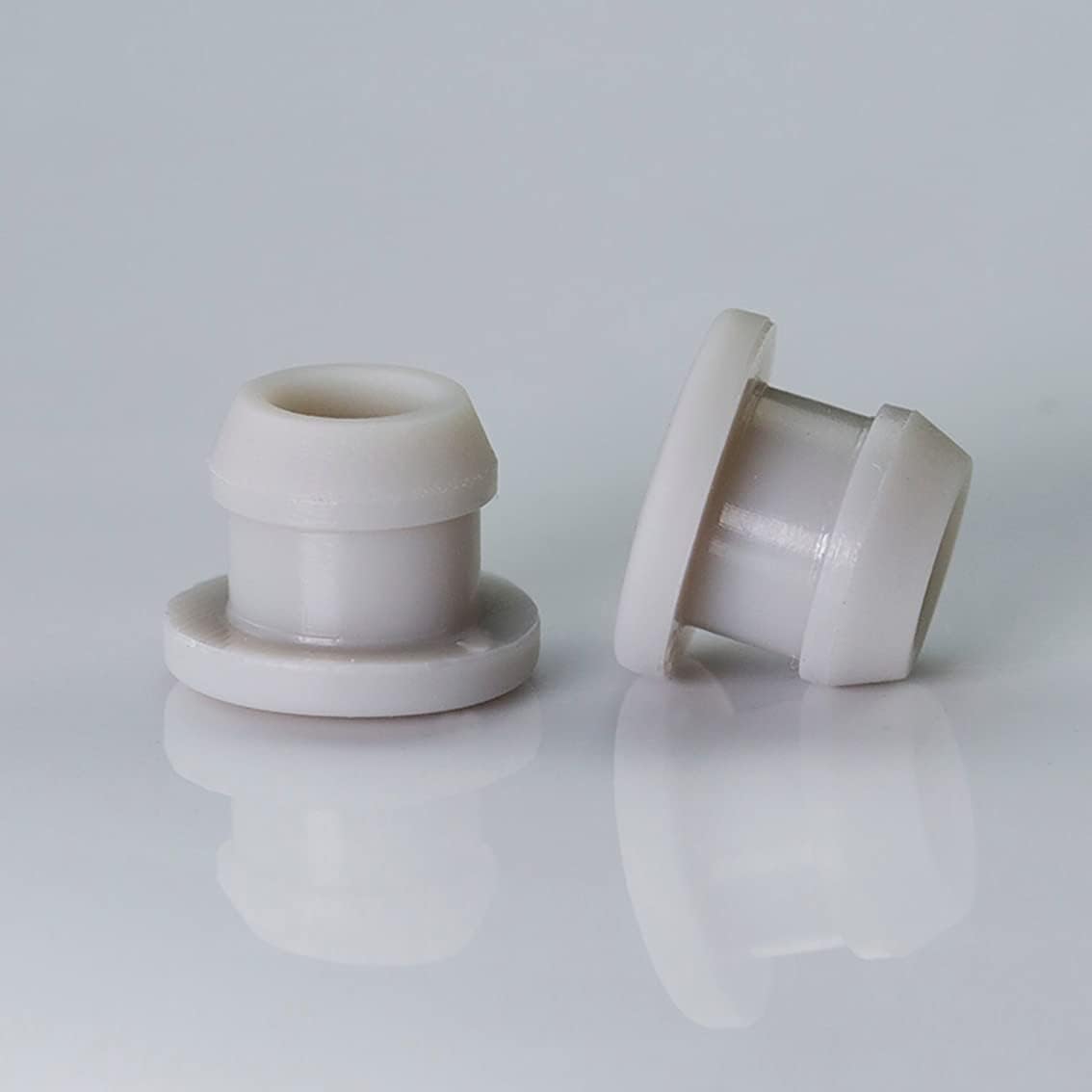 LAVAMI Seal Stopper,T Type Stopper,Grey Silicone Rubber Hole Caps 4.5mm to 50.6mm T-Type Plug Cover Snap-on Gasket Blanking End Caps Seal Stopper (Size : 10mm(20pcs))