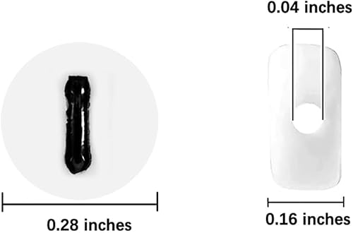 Miniatura 2 de Cuentas redondas de letras acrílicas de 0.157 x 0.276 pulgadas (0.157 x 0.276 in) para hacer pulseras, llavero, joyería, bricolaje, 10