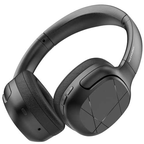 ANCAMITA Noise Cancelling Headphones, 50 Hours Wireless On Ear Headphones,