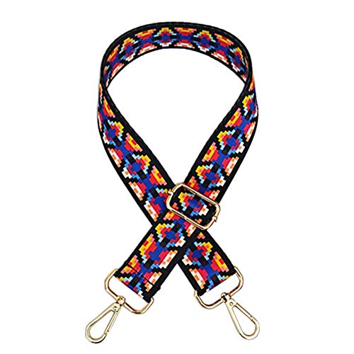 Amorar Femmes Anse De Sac Crossbody Bag À Main Bandoulière 75-125CM Bretelle Réglable Coloré Sangle De Rechange Universelle Sangle d'épaule Large pour Sacs à Main Accessoires de Bricolage Cover