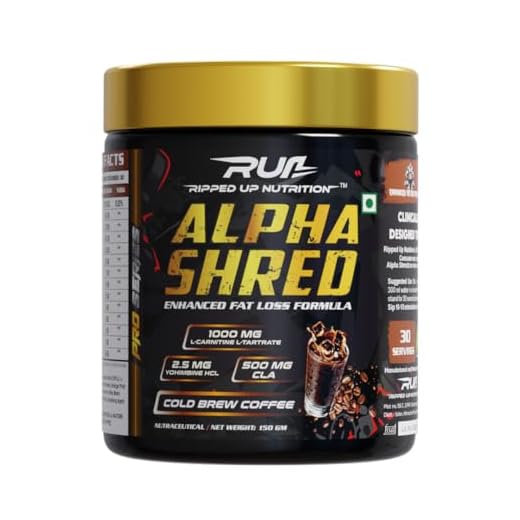 Ripped Up Nutrition Alpha Shred - Pro Series, Fat Burning Powder, Premium Ultra Strenth Lipolytic Fat Burning (Cold Brew Coffee, 150gm)