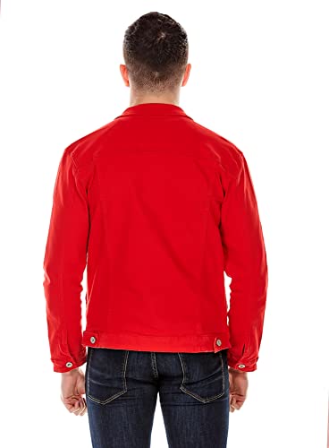Image of Idopy Men`s Casual Cowboy Rugged Jean Denim Biker Trucker Jacket
