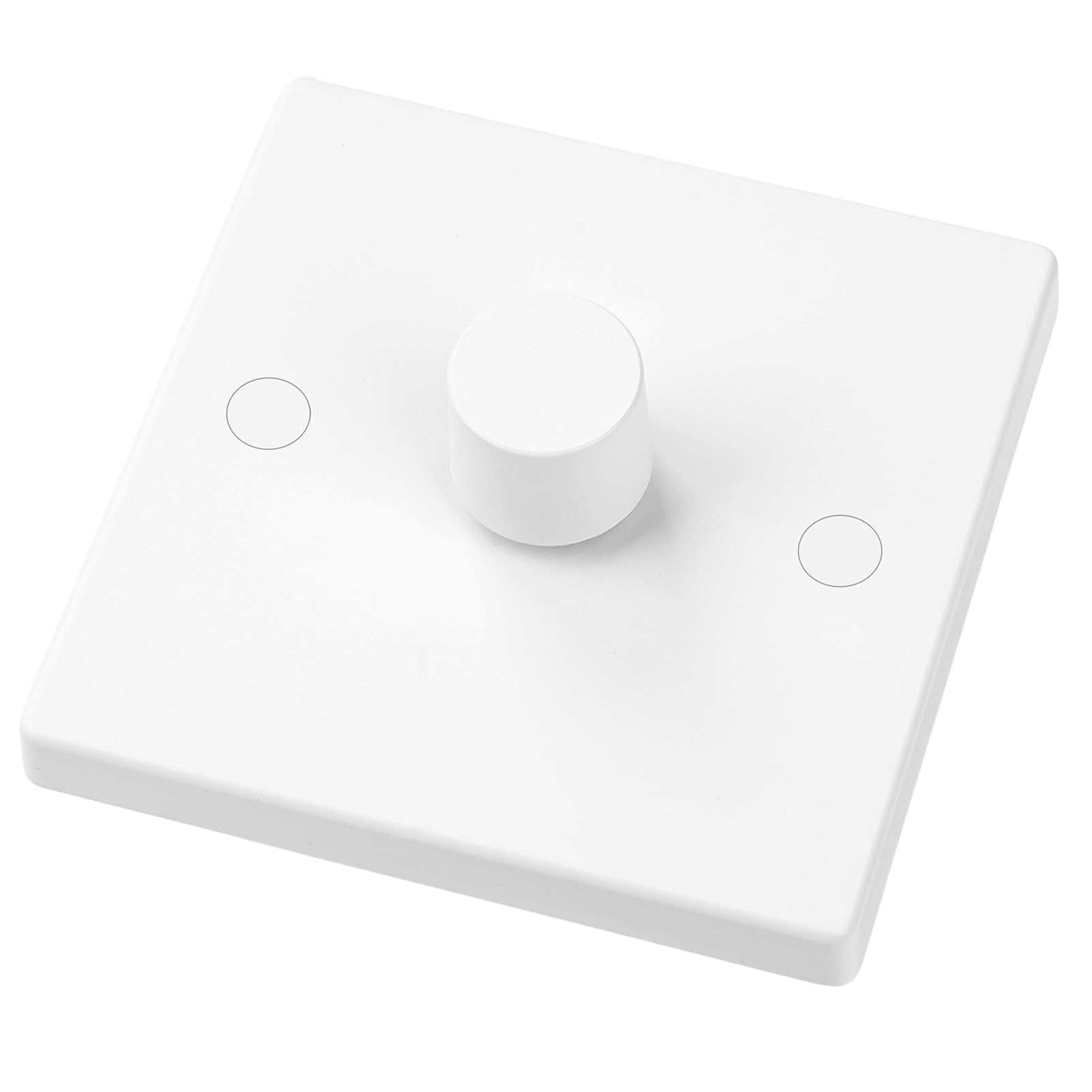 Jadeshay Dimmer Light Switch,UK Standard 1 Gang Trailing Edge Dimmer Switch 5-200W Rotary Knob Control for Dimmable LED Halogen Incandescent Lights