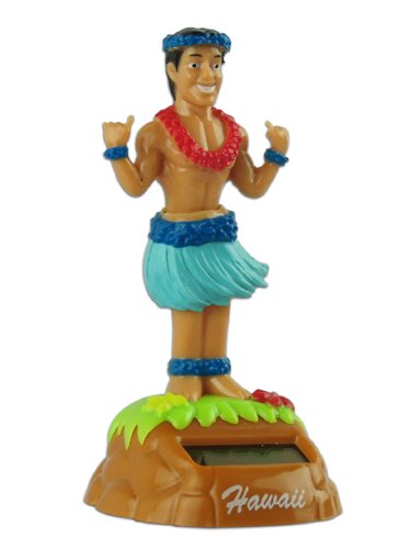 Shaka Hula Man Solar Dashboard Doll #TOP4