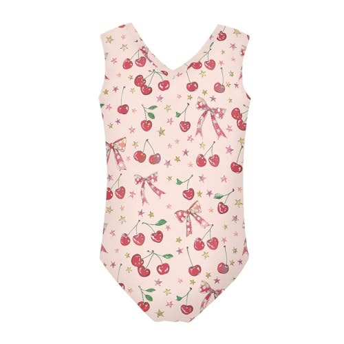 Image of Swimsuits for Girls 3-14 Summer Kids Bathing Suits Gymnastics Leotards One Piece Swimwear