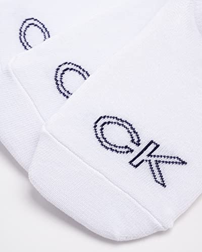 Image of Calvin Klein Womens No Show Socks - 6 Pack Non Slip Heel Lightweight Cotton Blend Low Cut Invisible Socks for Women