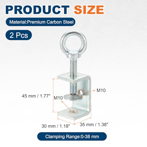 Collier de serrage en C robuste pour menuiserie et soudage 20 mm - 3