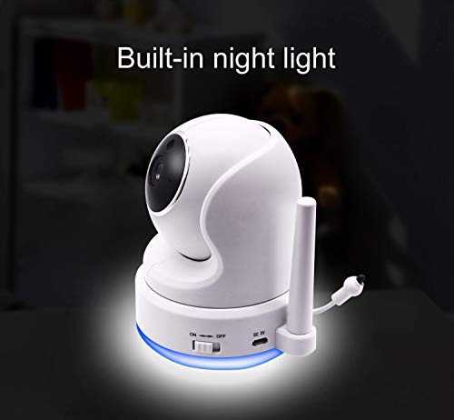 CasaCam BM200 Video Baby Monitor with 5" Touchscreen and HD Pan & Tilt Camera, Two Way Audio, Lullabies, Nightlight, Automatic Night Vision and Temperature Monitoring Capability