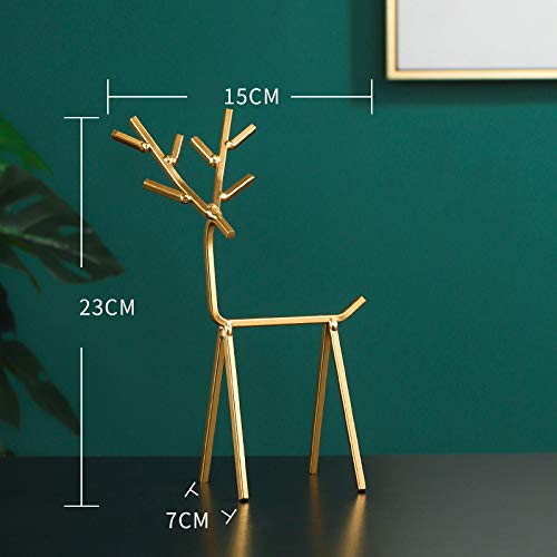 Mhui Holders Hanging Fawn Jewelry Stand/Wrought Iron Bracket,For Storage Earring Necklace Bracelets #TOP1