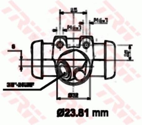 TRW BK1005 Zestaw szczęk hamulcowych z cylinderkiem hamulcowym przód