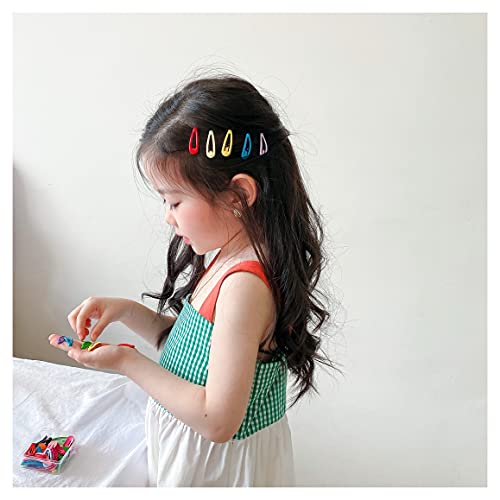 Image of MAYCREATE 40 Pcs Metal Snap Hair Clips, 2 Inch Assorted Colors for Girls