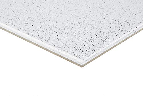 Armstrong Ceiling Tiles; 2X2 Ceiling Tiles - 16 Pcs White Ceiling Tiles; Acoustic Ceilings For Suspended Ceiling Grid; Fissured 705 #TOP4