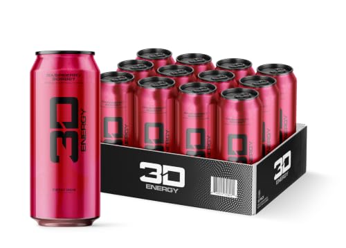 3D Sugar-Free Energy Drinks Raspberry Sorbet