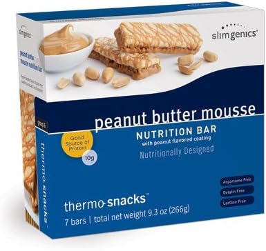 SlimGenics Thermo-Snacks ® |10g Protein Bars - Reduce Cravings, Increase Energy, Enhance Weight Loss Results - Kosher Certified, 150 Calories - 7 bars | Peanut Butter