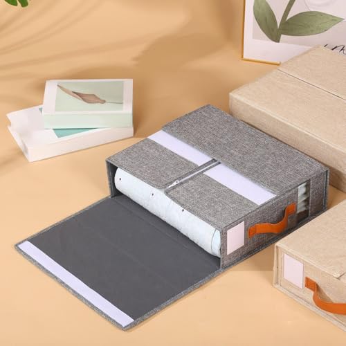 Organisateur de draps de lit pliable en tissu pour dressing - 8