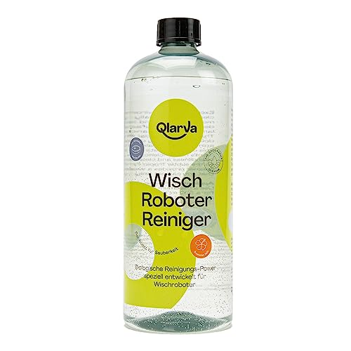QLARVA Wischroboter Reiniger - Speziell für alle Geräte und Böden - Umweltschonend und sicher - Effizient und sauber - Tropic-Duft für EIN gepflegtes Zuhause - Sparsame Anwendung