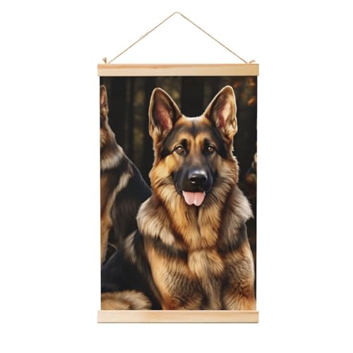 Peinture murale de berger allemand idée cadeau pour maître de chien