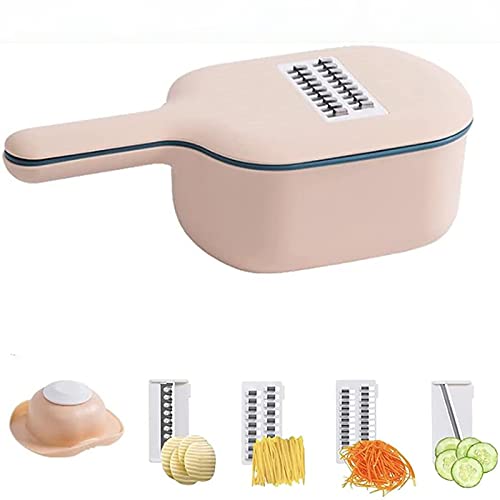 Multifunctionele Keuken Mandoline Slicer Draagbare Groentesnijder Met Handvat En Container Keuken Tool 4 In 1 Cutter…