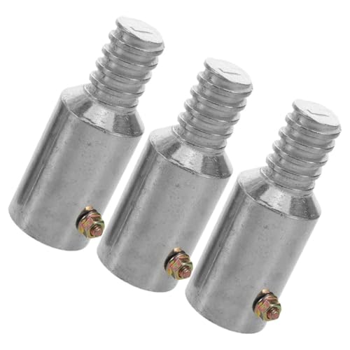 Conector Roscado Aluminio 3 Piezas para Poste Metálico y Mango de Escoba